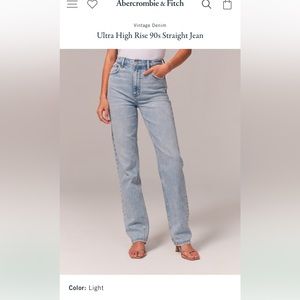 Abacrombie: The 90s Straight Ultra High Rise Jeans